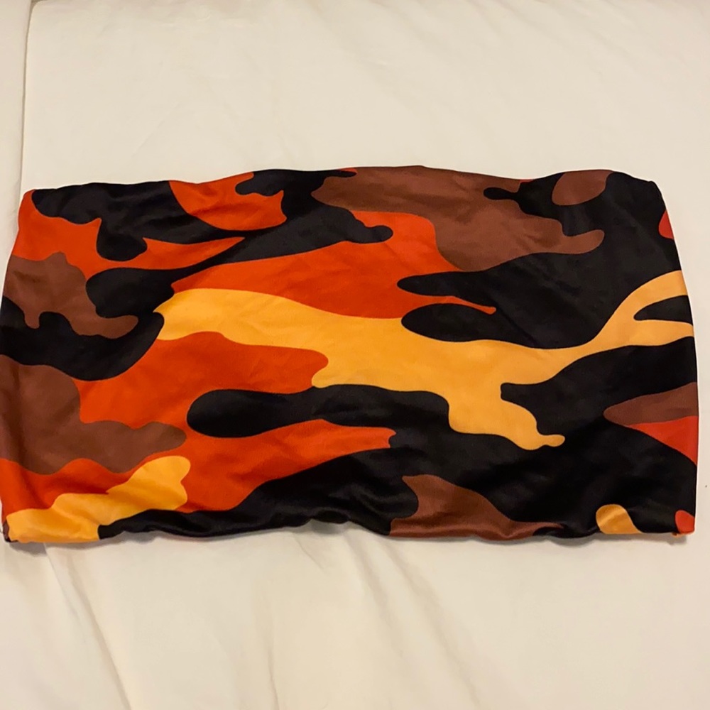 Never worn camo print top